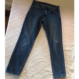 Gap Athletic Fit Blue Jeans Mens 30x32 Mid Rise Tapered Blue Denim Medium Wash‎